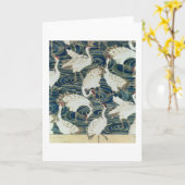 、銀製のスタジオによって、デザインのc.1890壁紙を張って下さい カード (黄色い花)