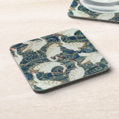 、銀製のスタジオによって、デザインのc.1890壁紙を張って下さい コースター (左側)