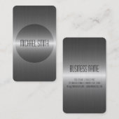 銀製のステンレス鋼の金属 名刺 (正面/裏面)