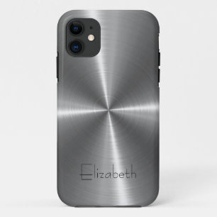 銀製のステンレス鋼の金属 iPhone 11 ケース