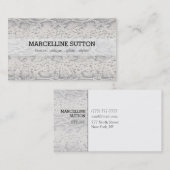 銀製のスネークスキン 名刺 (正面/裏面)