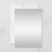 銀製のスパンコールのダイヤモンドの弓保存日付の結婚式 セーブザデート (裏面)