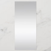 銀製のスパンコールの弓ベビーシャワーメニュー メニュー (裏面)