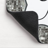 銀製のスパンコールはモノグラムの最初のマウスパッドを眩まします マウスパッド (コーナー)