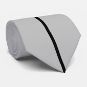 銀製のタイの黒いストライプを選抜して下さい ネクタイ (ロール)