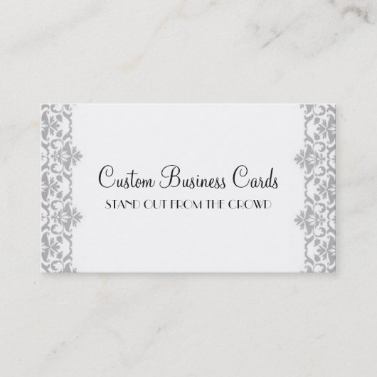 銀製のダマスク織 名刺 (正面)