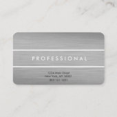 銀製のチタニウムの金属のカスタマイズ可能な名刺 名刺 (裏面)