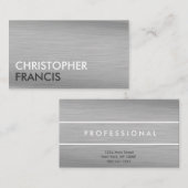 銀製のチタニウムの金属の名刺 名刺 (正面/裏面)