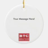 銀製のディスコの球の鏡のオーナメント セラミックオーナメント (裏面)