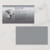 銀製のハイテクなコンピュータ業界の名刺 名刺 (正面/裏面)