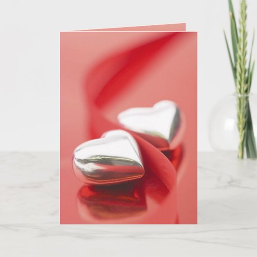 銀製のハートカード(1) カード (正面)