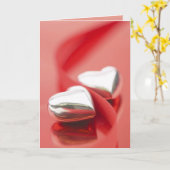 銀製のハートカード(1) カード (黄色い花)