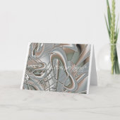 銀製のハート カード (裏面)