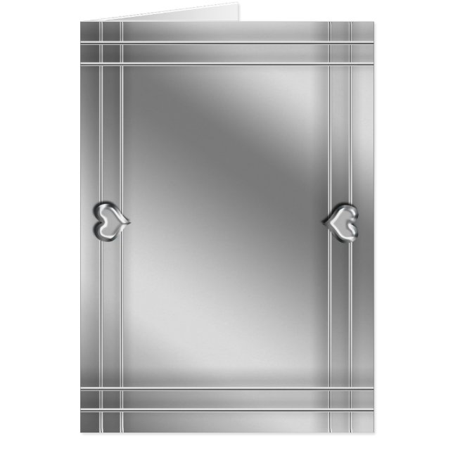 銀製のハート(ポートレート) (正面)