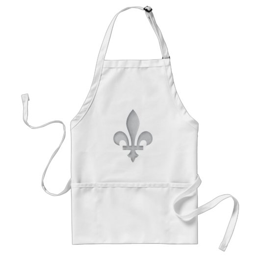 銀製のフルーアdelys Crafts Cookのシェフのエプロン スタンダードエプロン (正面)