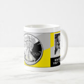 銀製のベビー コーヒーマグカップ (正面右)