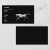 銀製のユニコーン 名刺 (正面/裏面)