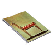 銀製のラマの置物、1438年後のペルーから、 ノートブック (右側)