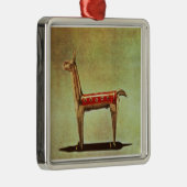 銀製のラマの置物、1438年後のペルーから、 メタルオーナメント (右)