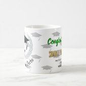 銀製のリースのマスターの芸術の卒業のお祝い コーヒーマグカップ (中央)