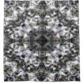 銀製のレース シャワーカーテン (正面)