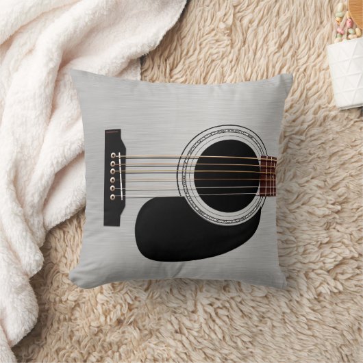 銀製の上のアコースティックギター クッション (ブランケット)