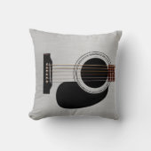銀製の上のアコースティックギター クッション (正面)