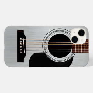 銀製の上のアコースティックギター Case-Mate iPhone 14 PLUSケース
