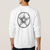 銀製の五芒星2のTシャツ スウェットシャツ (裏面)