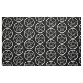 銀製の五芒星 ファブリック (ファットクウォーター)