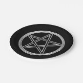 銀製の五芒星 ペーパープレート (アングル)