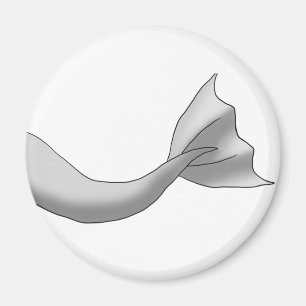 銀製の人魚の尾 マグネット