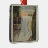 銀製の入り江の銀製の滝、オレゴンの眺め メタルオーナメント (右)