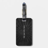 銀製の医学の記号のパーソナライズなナースの医者 ラゲッジタグ (裏面縦)