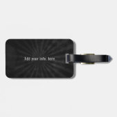 銀製の医学の記号のパーソナライズなナースの医者 ラゲッジタグ (裏面横)