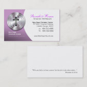 銀製の十字のキリスト教の記号の大臣か牧師 名刺 (正面/裏面)