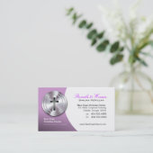 銀製の十字のキリスト教の記号の大臣か牧師 名刺 (スタンド正面)