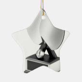 銀製の卓球のトロフィ セラミックオーナメント (右)