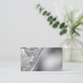 銀製の名刺の優雅 名刺 (スタンド正面)