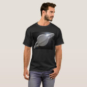 銀製の土星 Tシャツ (正面フル)