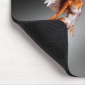 銀製の天使のファンタジーかサイファイはマウスパッドを設計しました マウスパッド (コーナー)