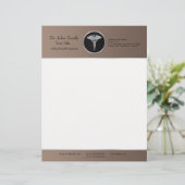 銀製の専門の医学のケリュケイオン-レターヘッド レターヘッド (スタンド正面)