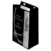 銀製の小剣及び三重の裂け目の第40誕生日 スモールペーパーバッグ (正面アングル)