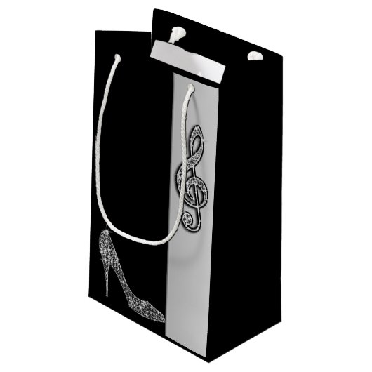 銀製の小剣及び三重の裂け目の第50誕生日 スモールペーパーバッグ (裏面アングル)