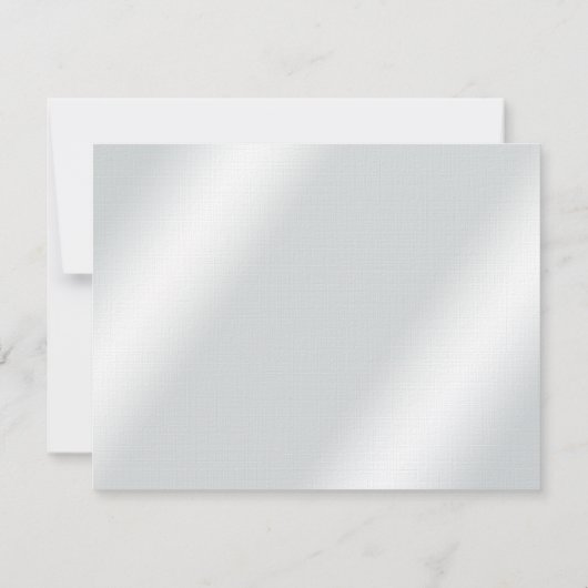 銀製の応答カードののどのエンボスのピンクのシャクヤク 出欠カード (裏面)