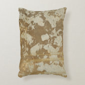 銀製の斑点と絵を描く抽象的な金ゴールド アクセントクッション (正面(垂直))