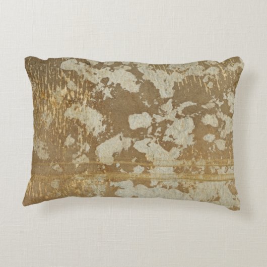 銀製の斑点と絵を描く抽象的な金ゴールド アクセントクッション (裏面)