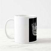 銀製の星のページェントの王冠のパーソナライズな一流のマグ コーヒーマグカップ (左)