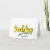 銀製の星の休日カード シーズンカード (裏面)