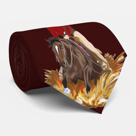 銀製の星の制止の馬の首のタイ ネクタイ (ロール)
